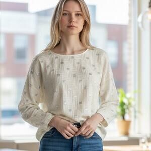 Zara Basics Geometric print blouse